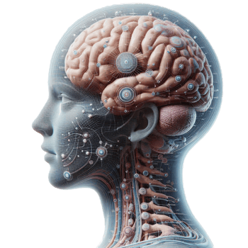 the human brain WITH FACE png