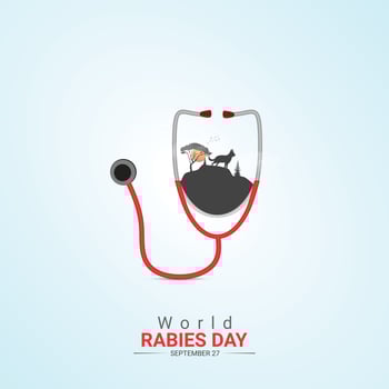 World rabies day illustration vector