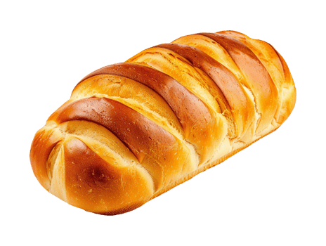 fresh tasty bread loaf on a transparent background png