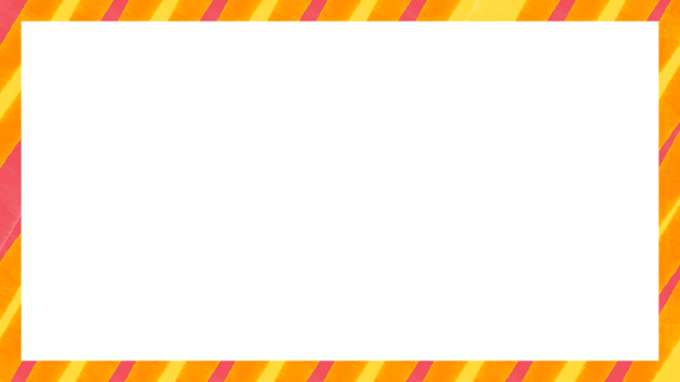 Striped yellow orange watercolor frame border rectangular png