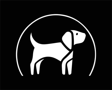 Dog Logo Design Icon Illustration vector