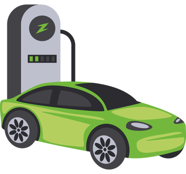 electric car charging station png