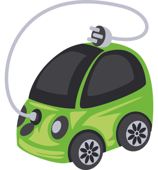 smart mini electric car png