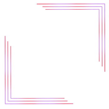 Purple And Pink Corner Frame on a Transparent Background png