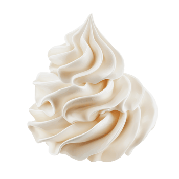 Soft serve ice cream swirl on a plain background png
