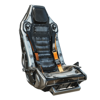 Racing car seat design with modern features png