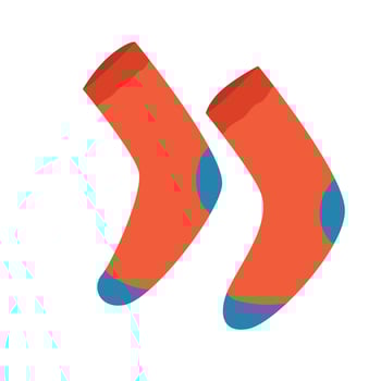 cute drawn autumn fall thanksgiving seasonal items Socks vector