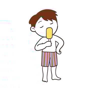 Kid Summer vacation Kid Five vector