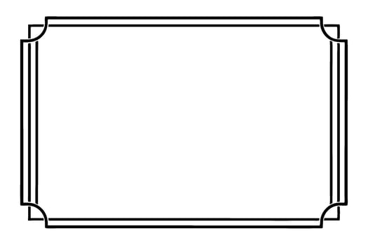 Black and White Frame vector