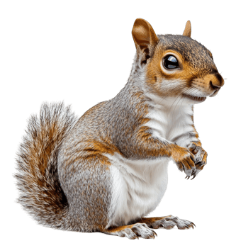 Portrait of a Curious Squirrel png