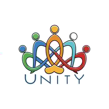 Teamwork people holding hands in business, meeting, party or unity people concept symbols icons vector