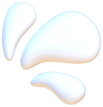 Milk splash 3D cute stationery sticker png
