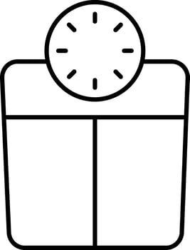 Weight Scale Icon Design For Personal and Commerial Use vector
