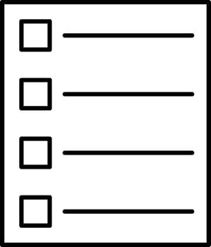 Shopping List Icon Design For Personal and Commerial Use vector