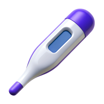 Medical thermometer 3d rendered illustration isolated png