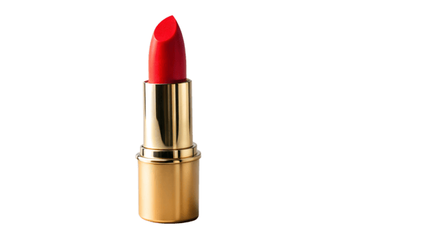 Red lipstick isolated on transparent background png