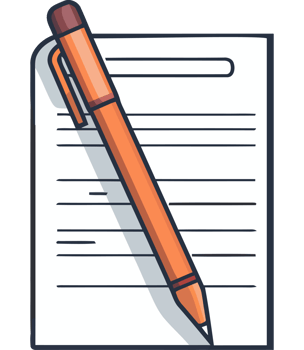 Pen and paper icon png