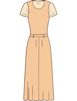 Fashionable women modern clothing collection png