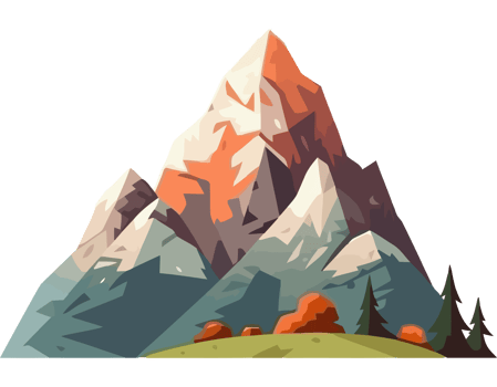 Panoramic mountain range a nature wallpaper isolated png