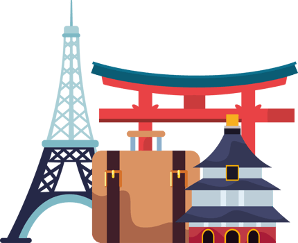Traveling to japan png