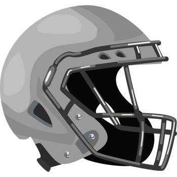 grey american football protection helmet icon png