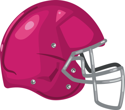 pink american football protection helmet icon png