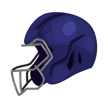 blue american football protection helmet icon png