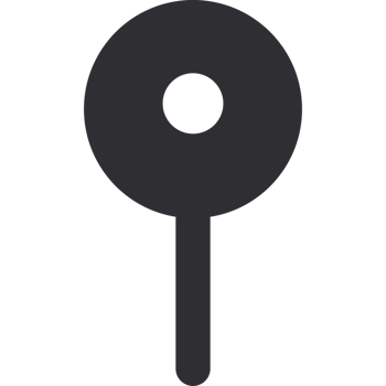 A black key with a circle on it png