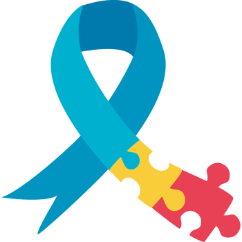 asperger ribbon and puzzles illustration png