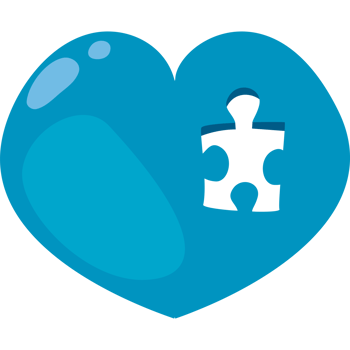 asperger heart illustration isolated design png
