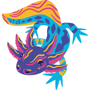 A colorful lizard with a long tail png
