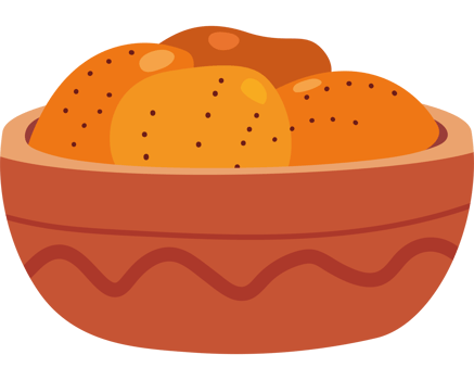 Chile food sopaipillas in bowl png