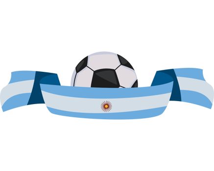 Argentina soccer ball png