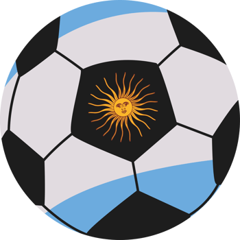 Argentina soccer ball png