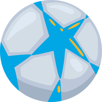 A soccer ball with a star on it png