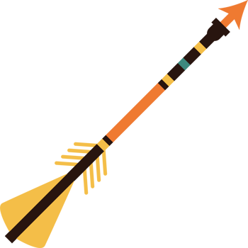 An arrow with a bow and arrow on it png