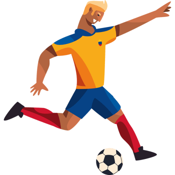 Football player clipart png