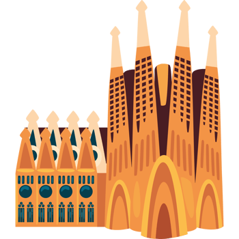 basilica of the holy family illustration design png