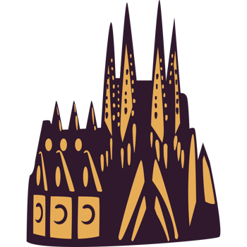 basilica of the holy family facade isolated png