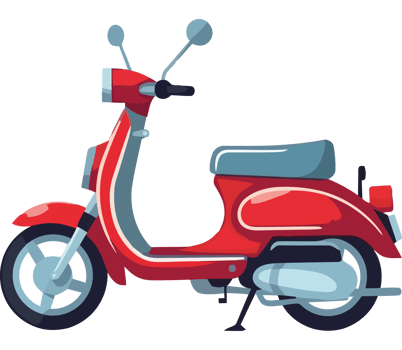 motor scooter icon isolated png