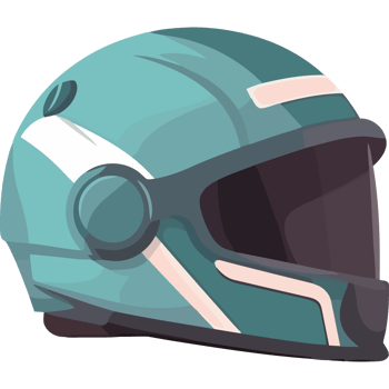 Green motorcycle helmet icon isolated png