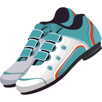 Modern fashion pair sports shoe icon isolated png