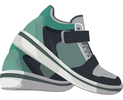 modern sports shoes icon isolated png