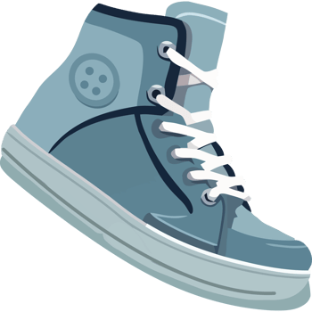 blue shoe sport icon isolated png