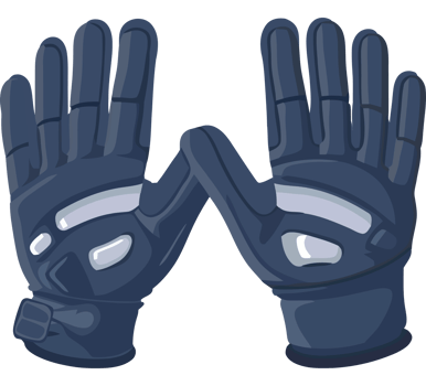 sport protective gloves icon flat isolated png
