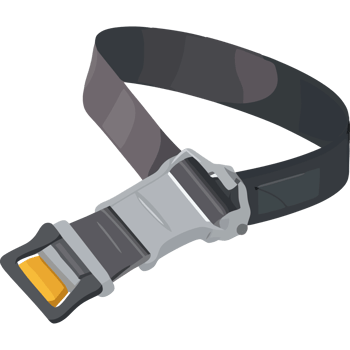 A belt with a buckle on it png