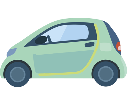modern compact car transport icon isolated png