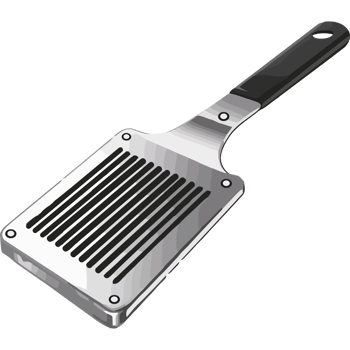 Shiny kitchen utensil spatula icon isolated png
