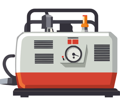 Modern engineer controls heavy machinery icon isolated png