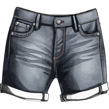 Denim jeans with pockets, a modern design icon isolated png